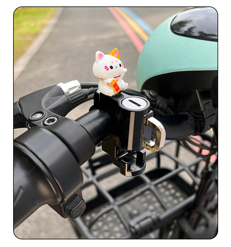 Electric car helmet lock battery bicycle safety helmet anti-theft fixed lock motorcycle anti-theft hook lock practical