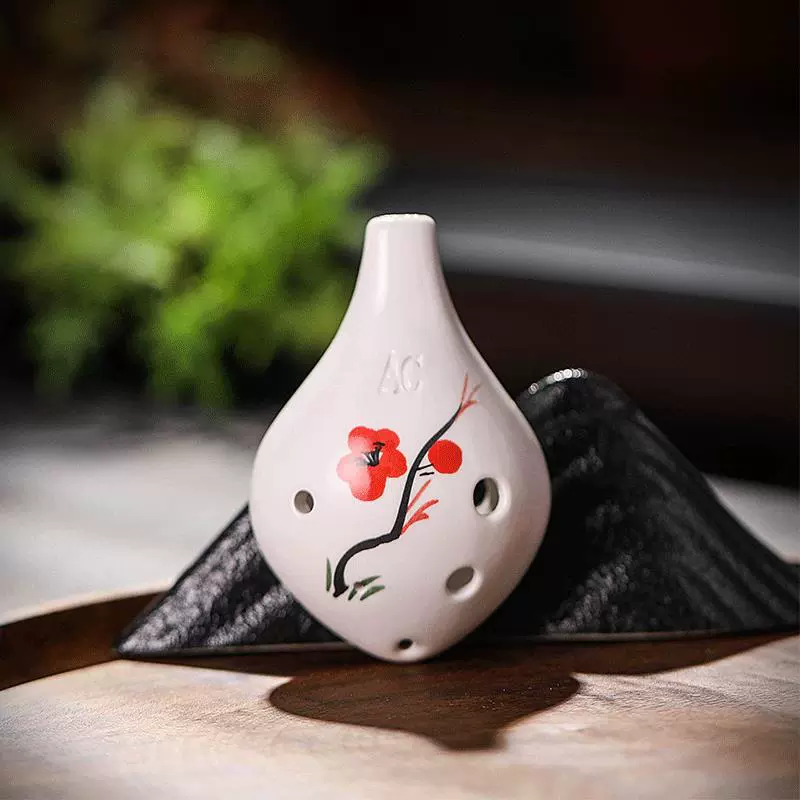 Six-hole oval alto AC-tuning starry sky pottery beginners students perform musical instruments 6-hole C-tuning oval can be engraved