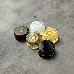 Gear-type knob cap Electric guitar bass volume tone potentiometer knob cap with scale LP musical instrument accessory