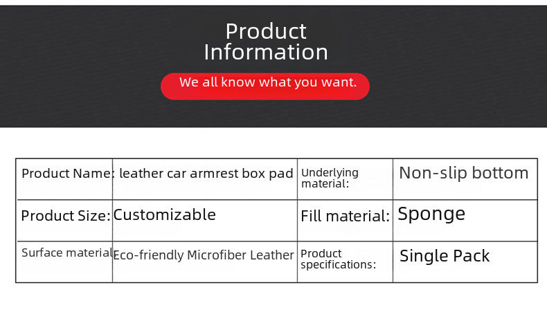 Car Armrest Cover 29