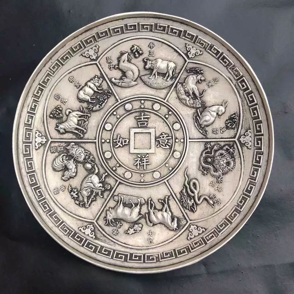 Оптовый антикварный разнородный набор тарелок, dragon plate, маленькая чайная подставка, кофейный бокс, домашнее украшение, медь Китайской Республики