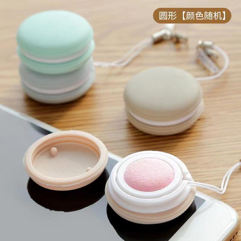 Wholesale Macaron Mobile Phone Screen Cleaning Tool Pendant Pendant Round Heart-Shaped Cleaning Glasses Lens Deerskin Brush