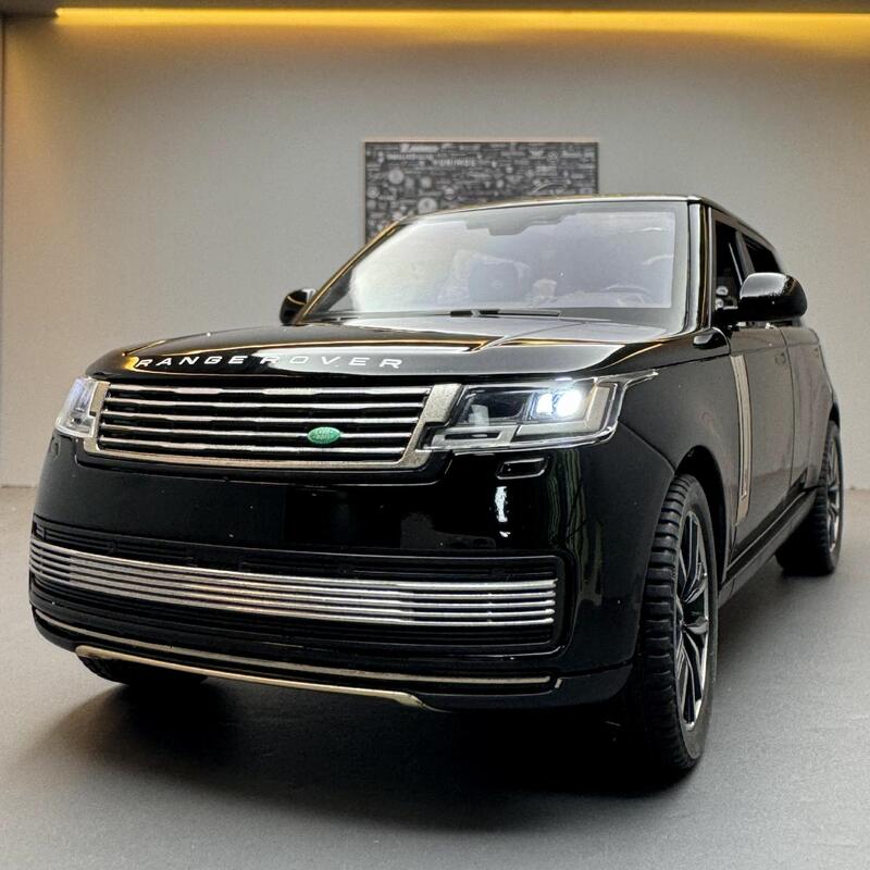 Qiyi alloy car Model 1:24 Range Rover 2022 off-road vehicle with sound and light toy car music model ornaments