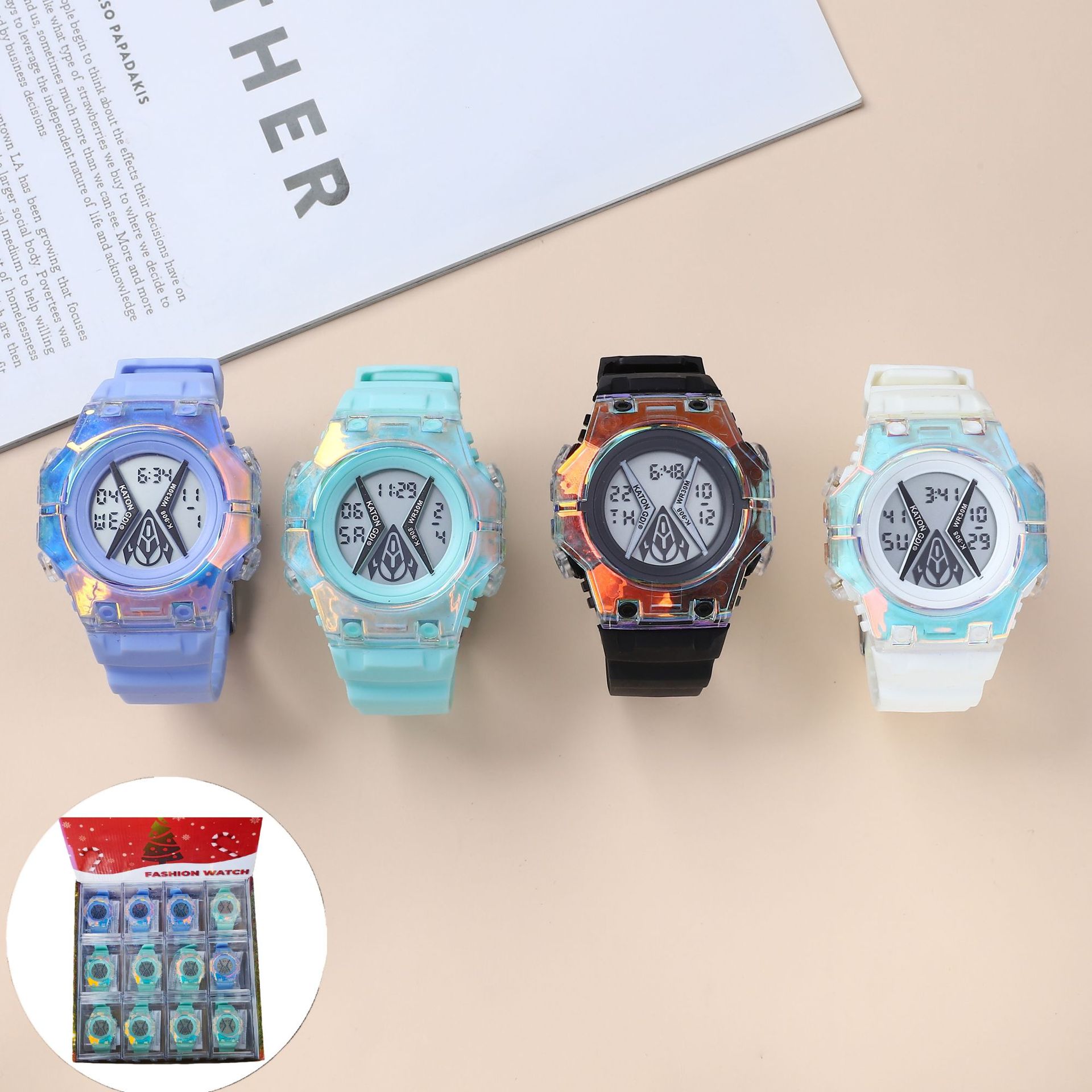 Waterproof universal electronic trend digital watch for men and…