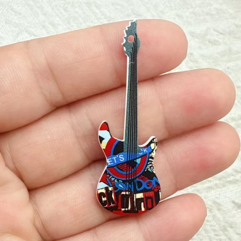 新色アクリルギターアクセサリーイヤリングキーホルダーペンダントネックレスイヤリングペンダントヘアアクセサリーペンダントアクセサリー|undefined