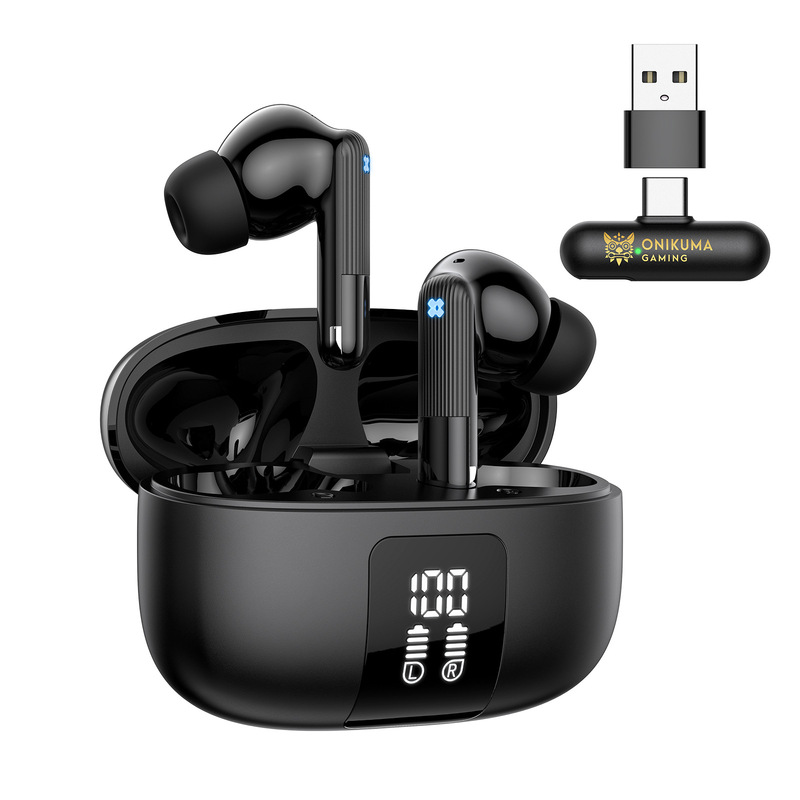 国境を越えた新しい ONIKUMA OWS 完全ワイヤレス Bluetooth ヘッドセット TWS ノイズリダクション高品質 5.3 インイヤーヘッドフォン|undefined