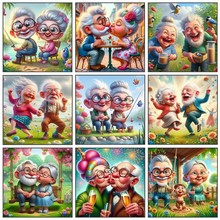 2024新款钻石画卡通可爱现代贴钻十字绣厨房客厅装饰手工画