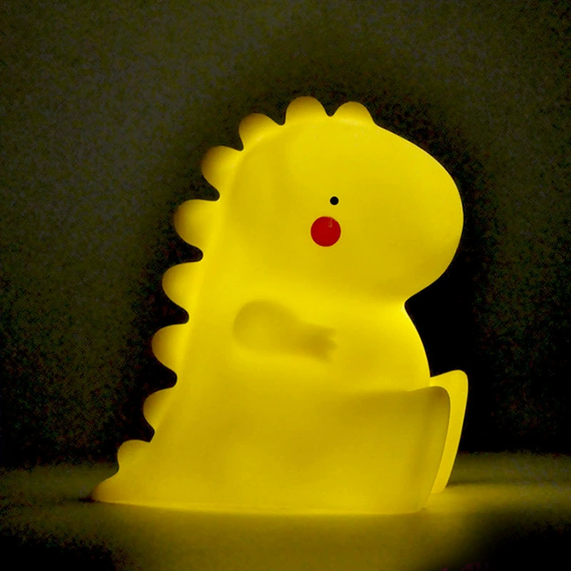 Кружка Night Light Cartoon Dinosaur LED Lamp, пластик 4.5V батарея, 8×12 см, ночник для детей