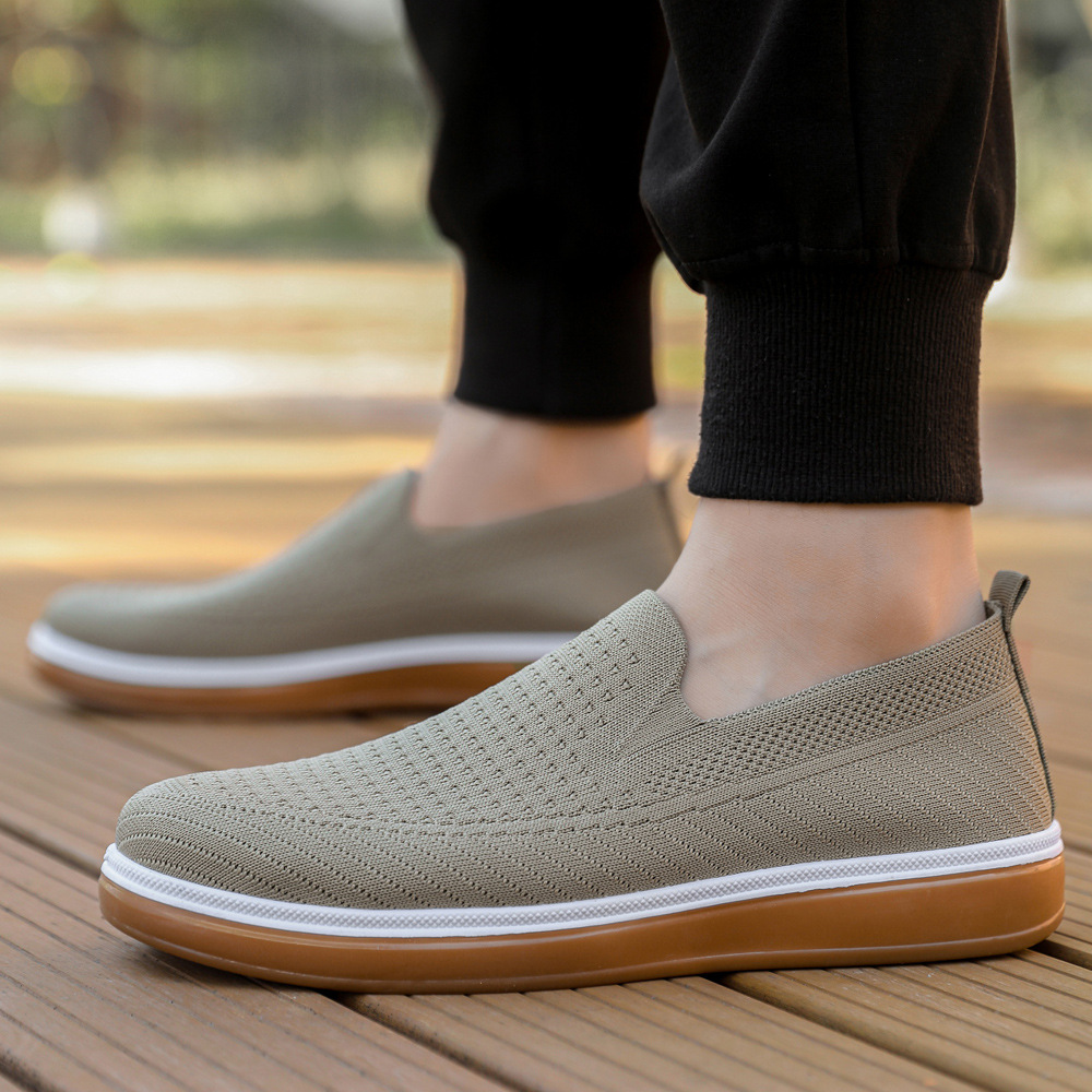 Primavera y verano zapatos de hombre transpirables zapatos casuales de hombre simple zapatos de hombre de mediana edad cómodos zapatos de papá versátiles image 3