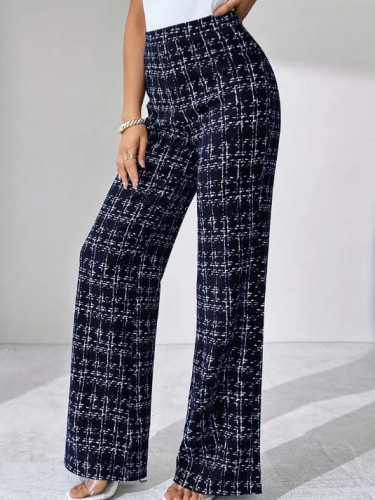 The 2025 New Model Cross-Border International Trade Woven Corduroy High-Waisted Straight Leg Women's Pants, Spring · Summer · Autumn, Suitable for Outdoor Activities