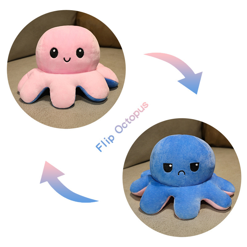 핑크에서 진한 파란색으로 / 20cm