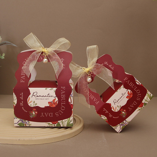 Wedding candy box for wedding high-end 2024 new sugar box wedding niche wedding candy gift box wedding candy bag packaging box