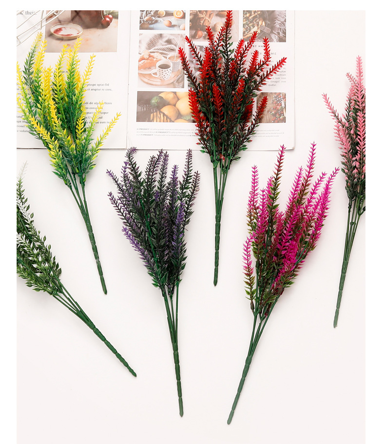 Artificial Lavender Flowers For Home And Wedding Decoration_voghion.com