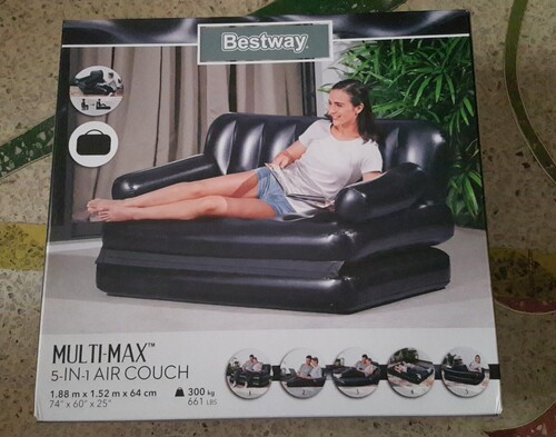 Bestway75054 multifunctional folding five-in-one inflatable sofa bed lazy beach chair inflatable mattress