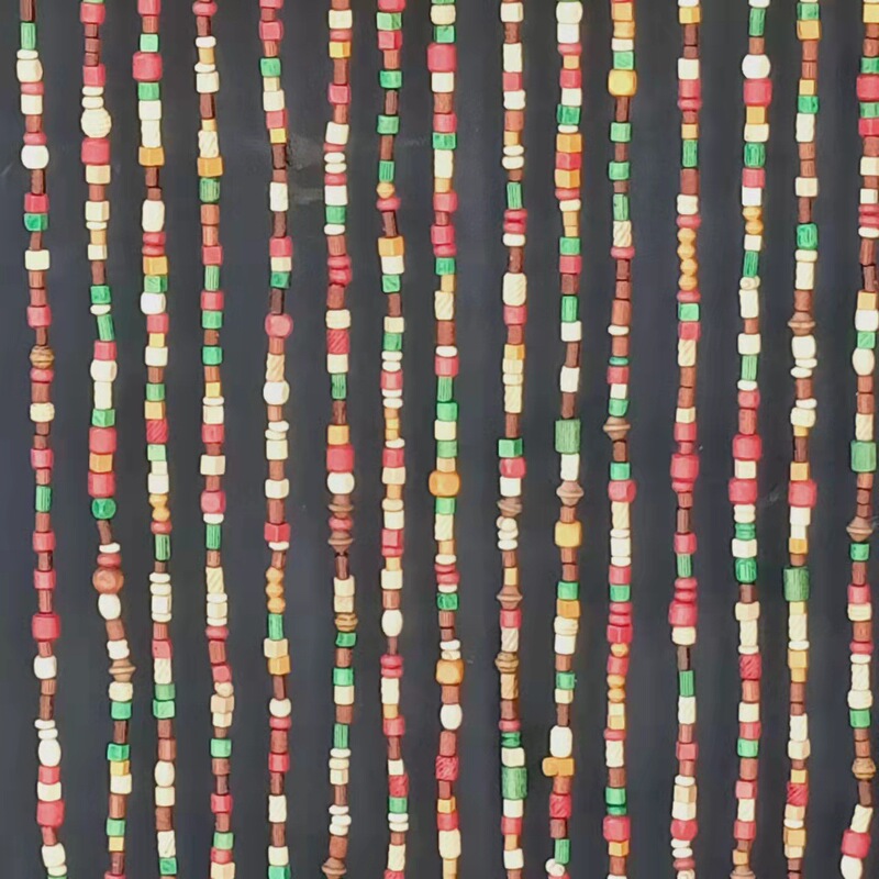 2022 hot new partition antique colorful wooden bead curtain in stock
