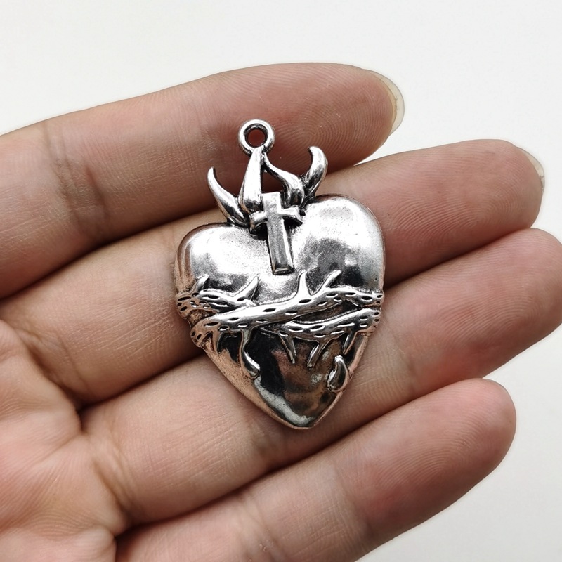10g Weight Pendant Jewelry Making Type Gold Plated Plating Material 1 Piece Zinc Alloy Gold Plated Heart Shape Pendant