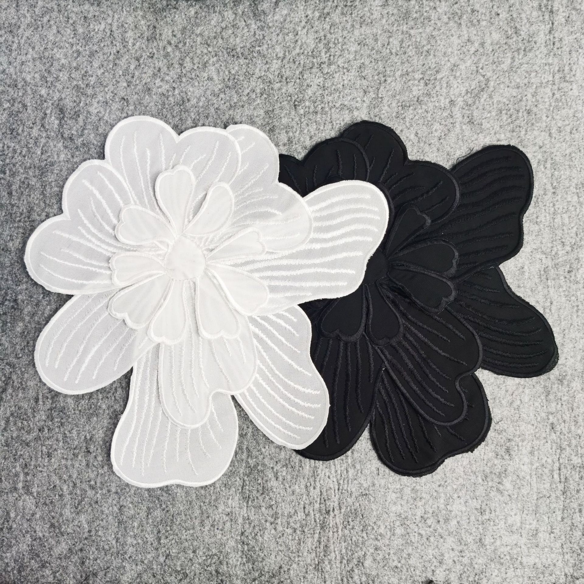 17g Weight Clothing Sticker Patches Classification 1 Piece Quantity Polyester Material Flower Pattern Elegant Style 1 Piece Elegant Flower Polyester Clothing Sticker Patches 11
