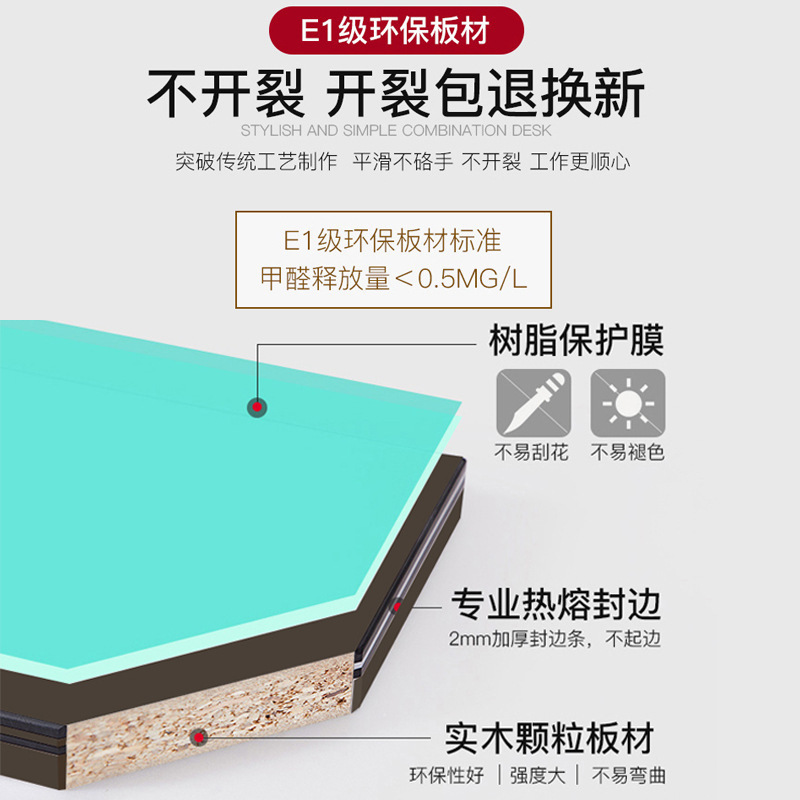 Office Desk Simple Modern Company Employee Workstation Four-Person Staff Computer Desk Storage