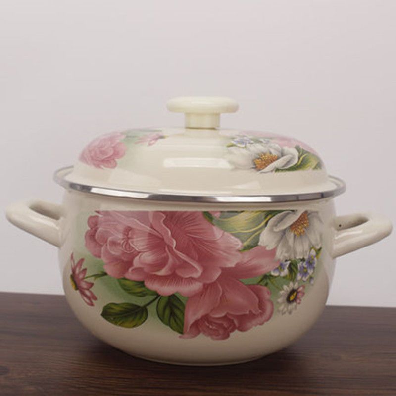 espesamiento de tres piezas de conjunto de cocina de dos orejas de cocina de cocción de cocina