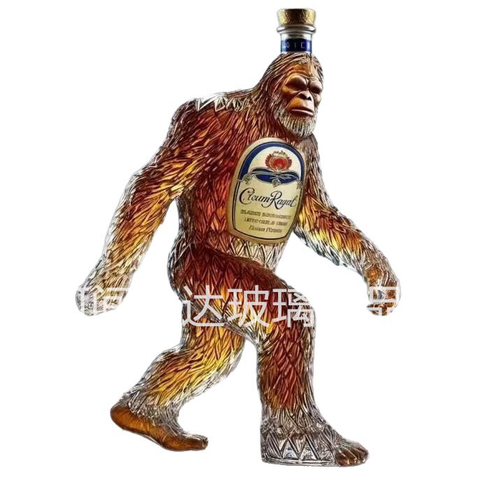クロスボーダーホットスタイルオランウータンワインボトル装飾品ガラス素材 2025 新しいウイスキーボトルメーカー卸売|undefined
