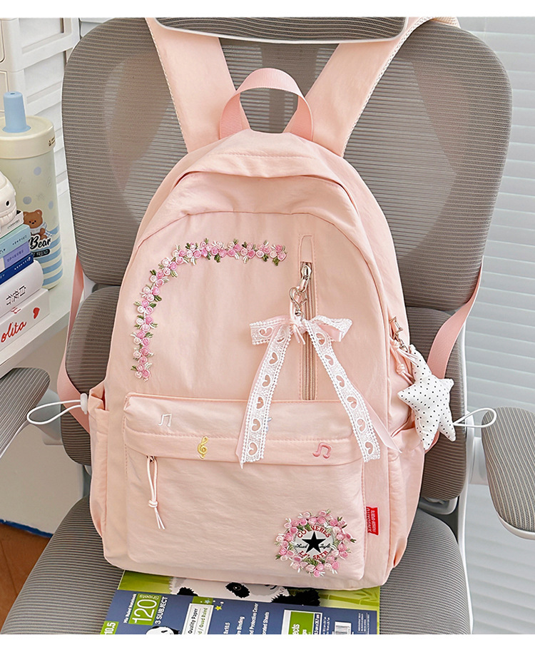 Neue grenzüberschreitende Freizeit-Trend-Rucksack mit Blumenmuster hochwertige leichte Schultasche großes Fassungsvermögen beliebter Campus-Rucksack