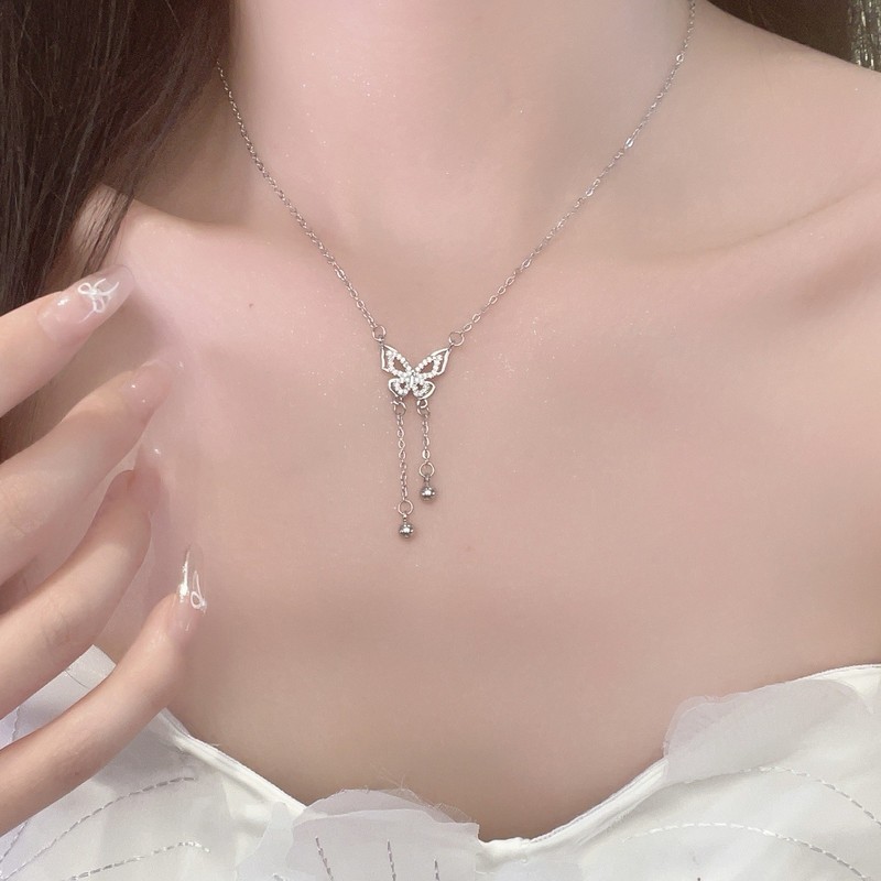 新款锆石清新吊坠系列项链女高级感轻奢个性小众秋冬项饰一件批发|undefined