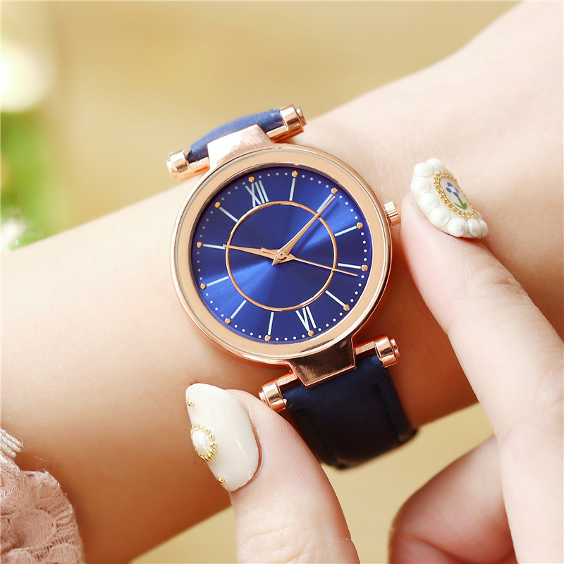Amazon deseo nueva correa reloj colorido cara sol patrón cuarzo reloj mujer Relojes