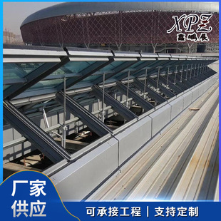 Manufacturers Supply Fire Smoke Exhaust Windows Aluminum Alloy Manual Electric Ventilation Rainproof Fire Smoke Exhaust Sunroof Translation Sunroof