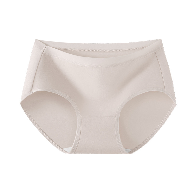 Un tipo de ropa interior transpirable de algodón para mujer de algodón para bebé 10A entrepierna antibacteriana cintura media cómoda sin costuras sin atascar entrepierna calzoncillos para mujer