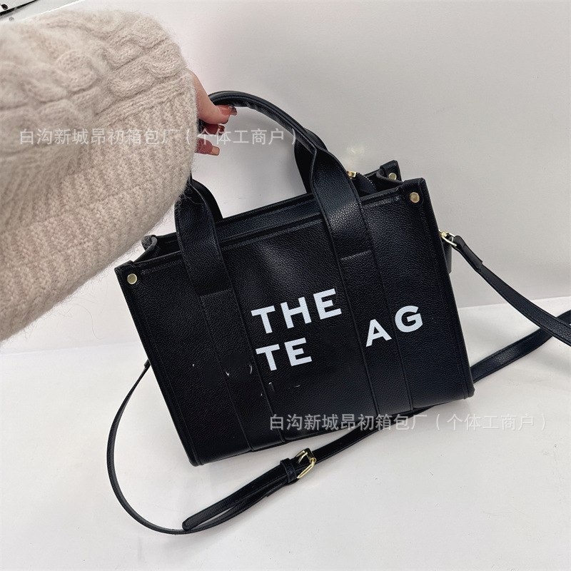2025跨境Bag新款时尚斜挎包百搭女包手提字母托特包大容量单肩包|undefined
