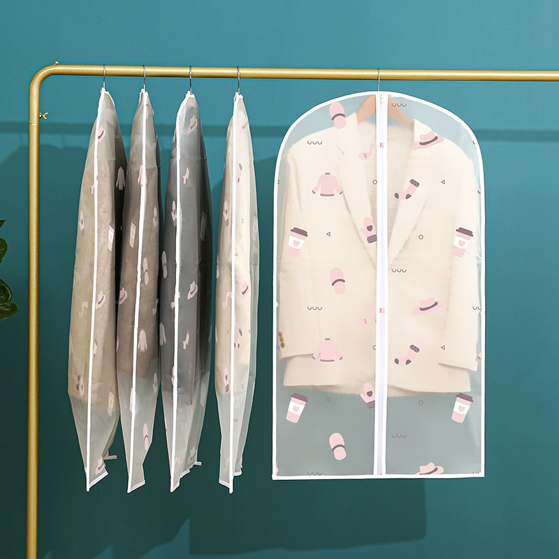 Пылезащитный чехол для одежды, подвесной чехол для одежды, пылезащитный чехол для хранения костюма, подвесной пуховик, домашний гардероб, пальто Donglong.
