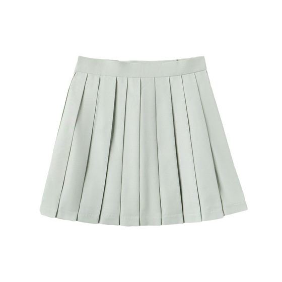 2025 new spring and autumn pleated skirt women's elastic waist high waist Korean A- line skirt plus size loose skirt