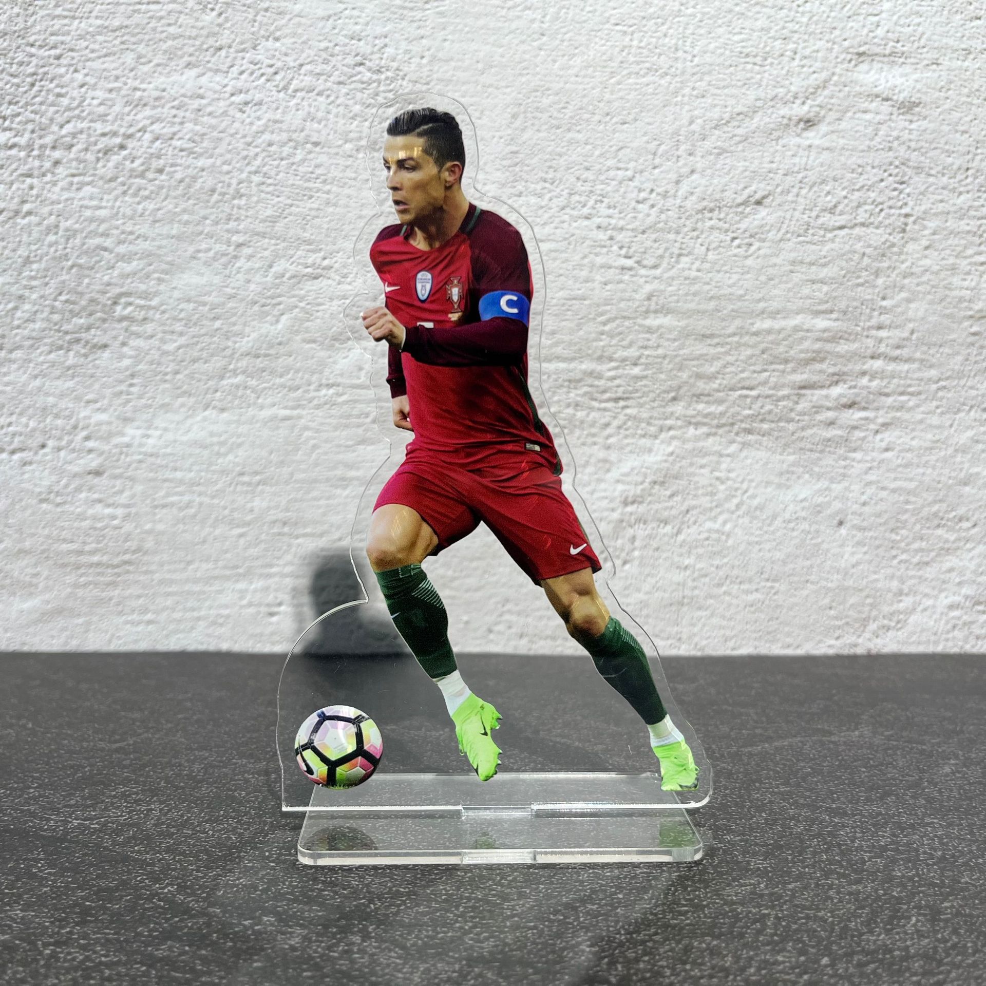 Cristiano Ronaldo, Messi, Neymar football star, stand-up doll, figure, desktop ornament, peripheral gift for boys