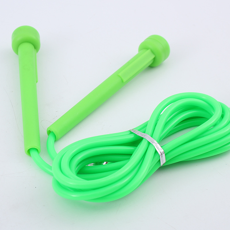 厂家批发体育健身运动跳绳 中小学生考试中考达标塑料柄沙式跳绳