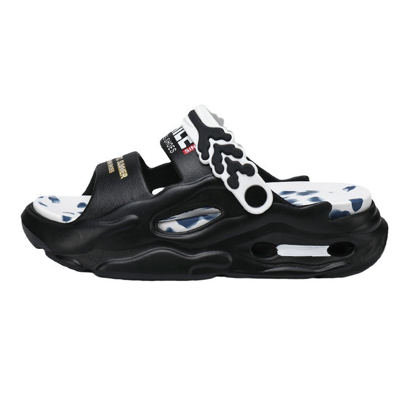 2025 verano en vivo pisar mierda sensación de sandalones para hombres y mujeres parejas de ocio de playa deportes de marea nacional EVA zapatillas para hombres