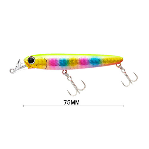 Spinning lure imitative fish bait submersible minnow 75mm/13g bait bait for freshwater and sea fishing for perch and blackfish 9109