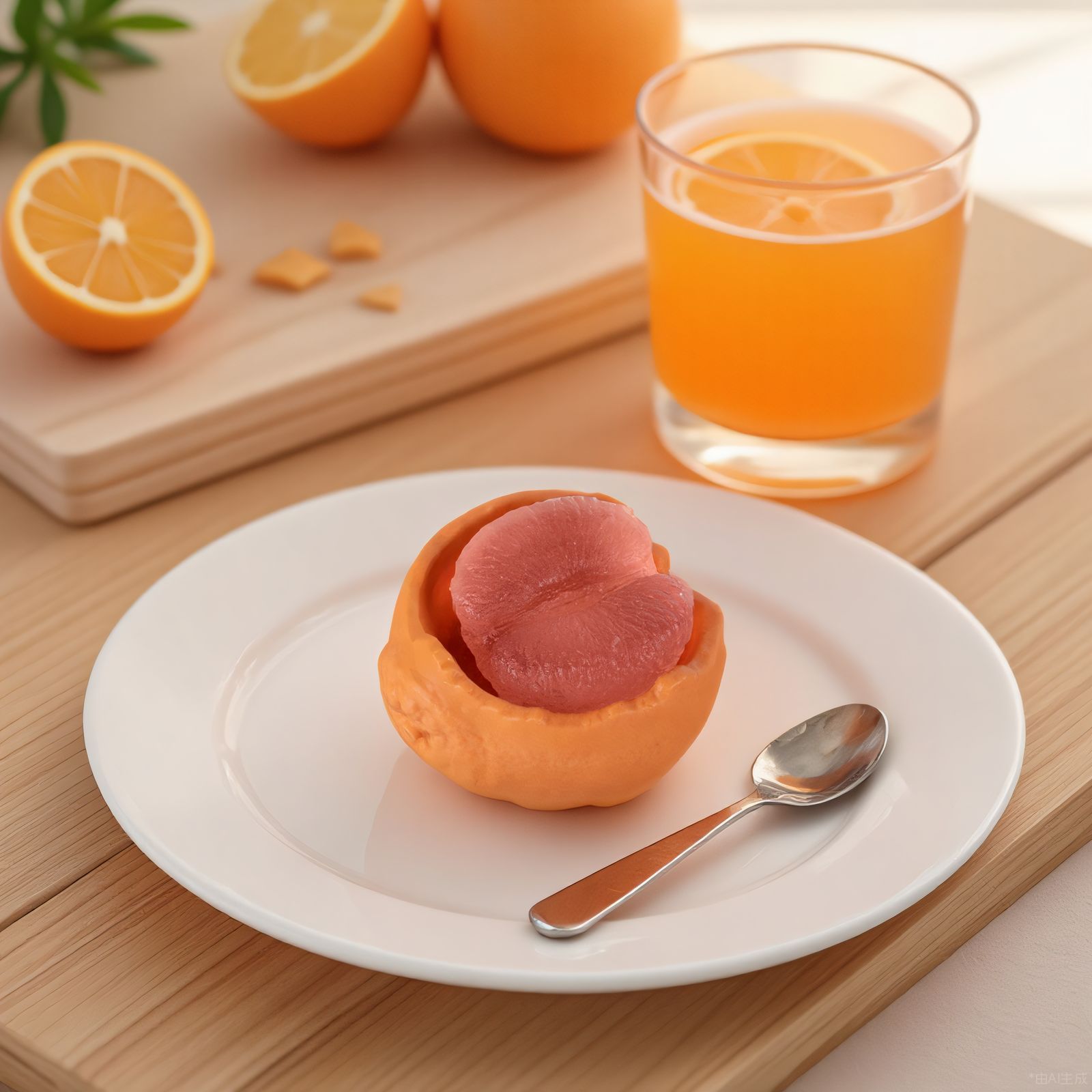 Molde Silicona Media Mandarina — Mousse, Pudín, Té Gelatina