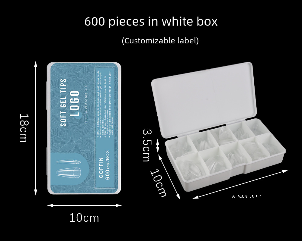 Almond matte fake nails drop-shaped for manicure