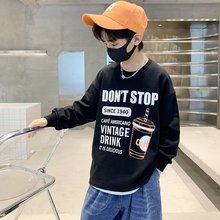 男童卫衣童款圆领中国风童装2023春秋款时髦潮流高档宽松儿童时尚