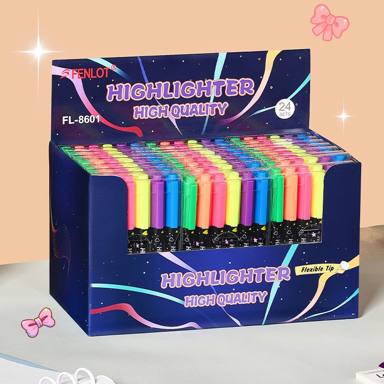 6 colores Macarón conjunto de marcadores de aprendizaje marcador de colores brillantes y suaves DIY bolígrafo creativo en stock