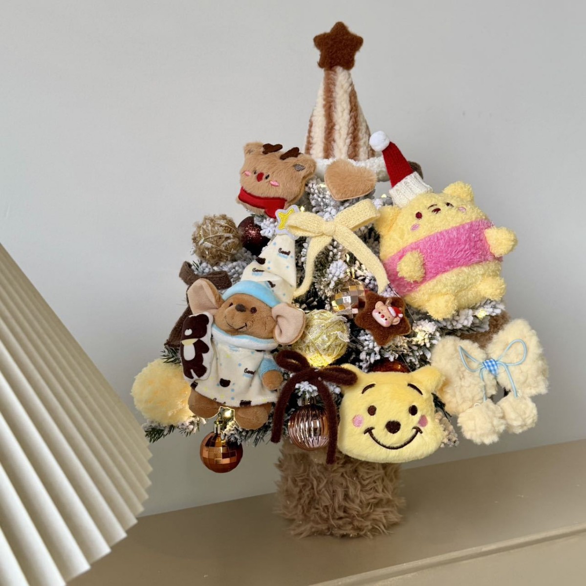 재료 키트 중형 팥 오르골 크리스마스 트리 사이즈 약 50×35cm