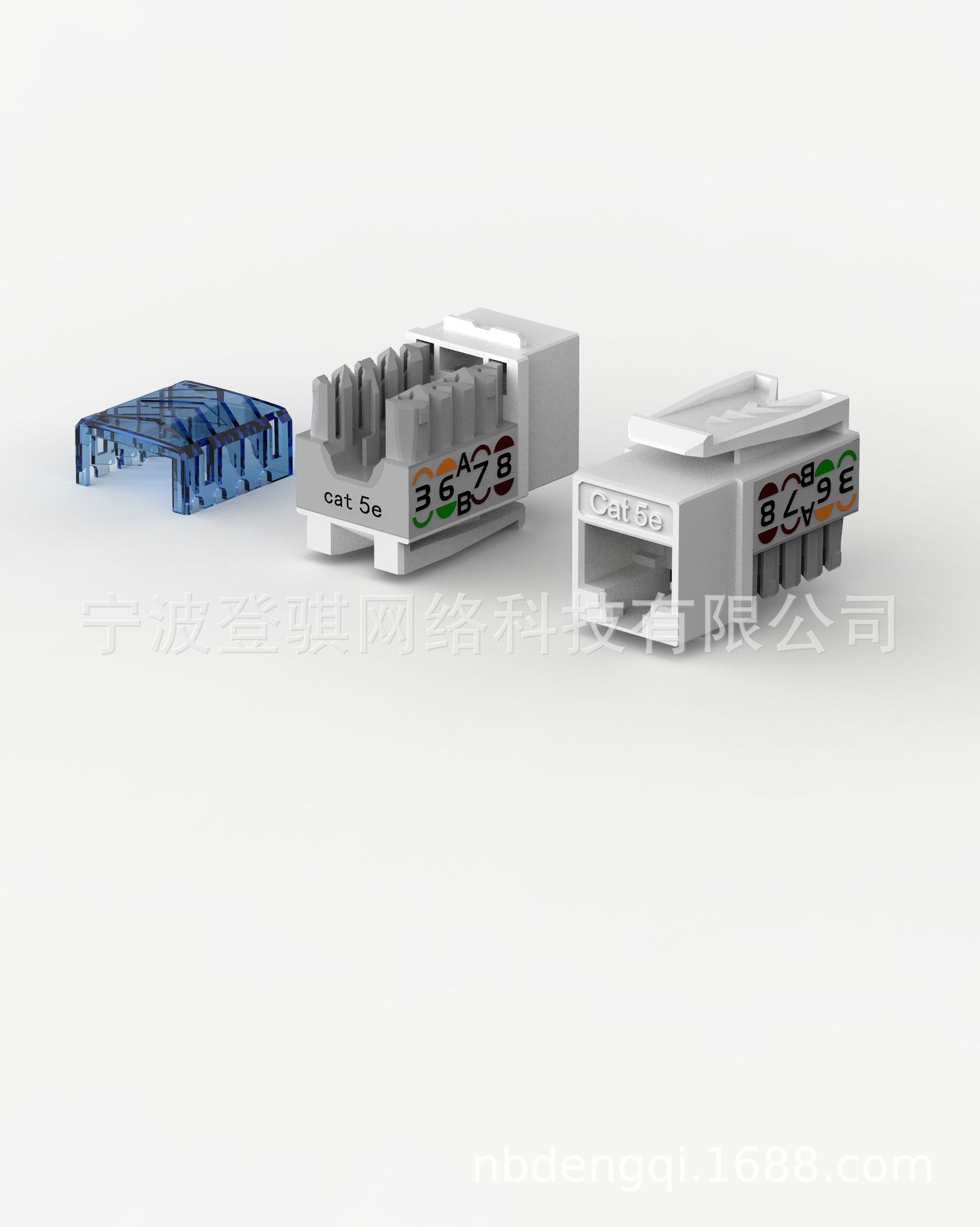 超5类90°非屏蔽单体模块