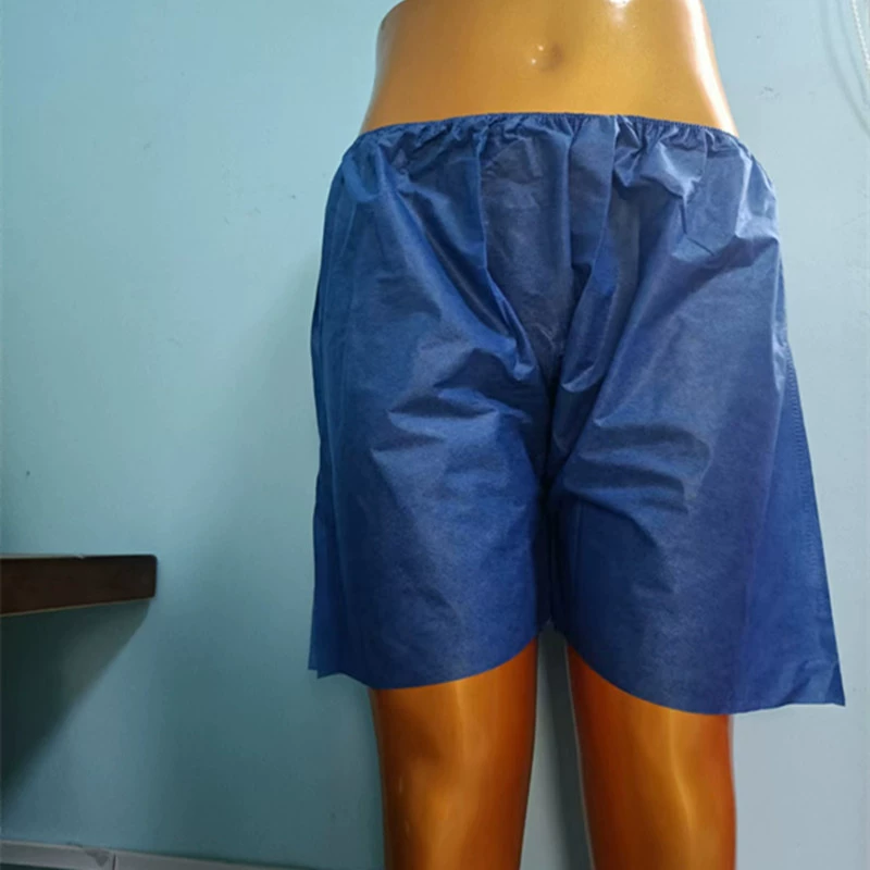 Одноразовые синие боксеры трусики трусики шорты сауна массаж ног плюс жир увеличить нетканые одноразовые боксеры