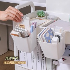 壁掛け収納ボックスプラスチック収納バスケット家庭用カート小吊りバスケット寮ベッドサイド収納棚キッチン収納バスケット