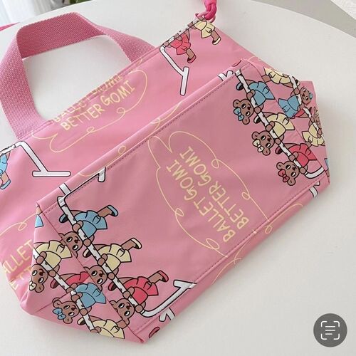 Korean ins ballet bear mommy bag large capacity outgoing crossbody multifunctional shoulder bag mother and baby handbag