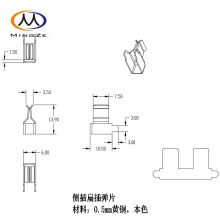 开关插座铜配件侧插PCB板扁插五金端子夹簧片插片澳规美标中规