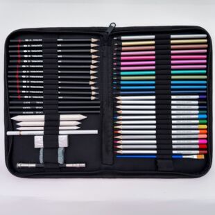 49-piece painting suit water-soluble color lead metal color lead plus sketch pen charcoal pen drawing kit set of art