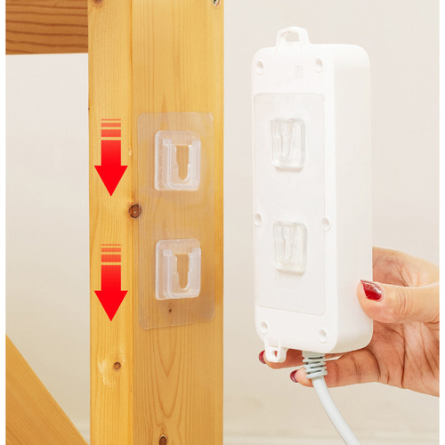 Hook-free punch-free multifunctional seat wall-mounted router storage rack patch plug-in fixator traceless mother-in-law buckle
