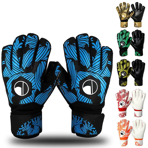 Soccer goalkeeper gloves non-slip wear-resistant latex tape finger guard professional goalkeeper gloves children youth adult