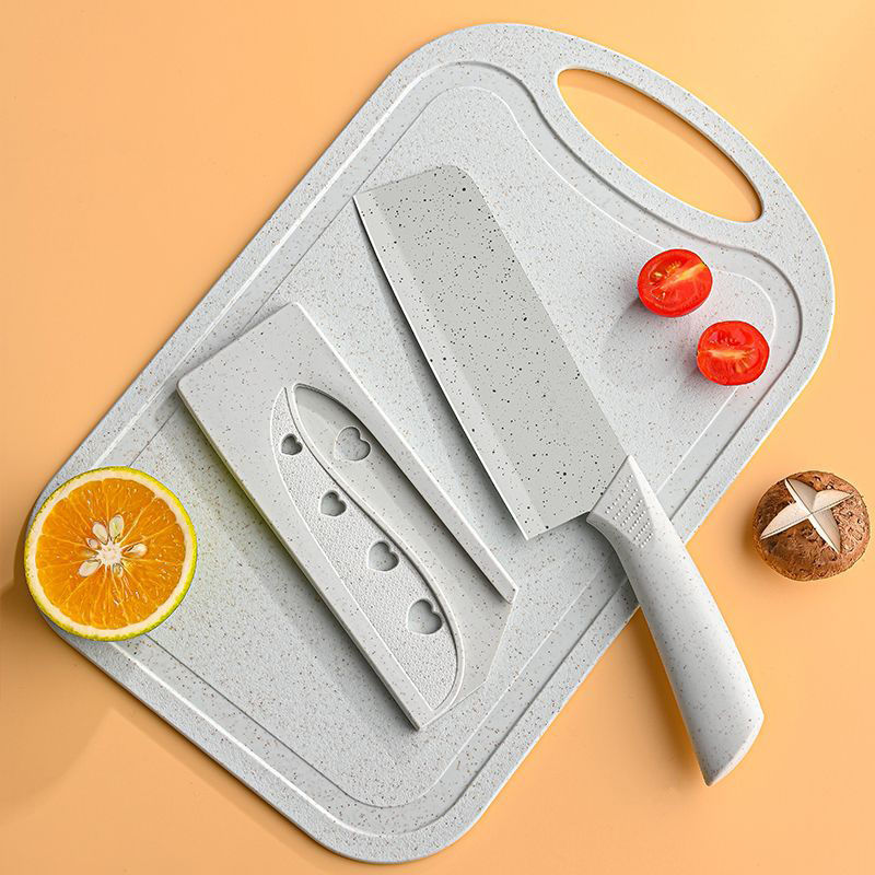 15cm 밀짚 식칼 도마 [칼커버 무료]
